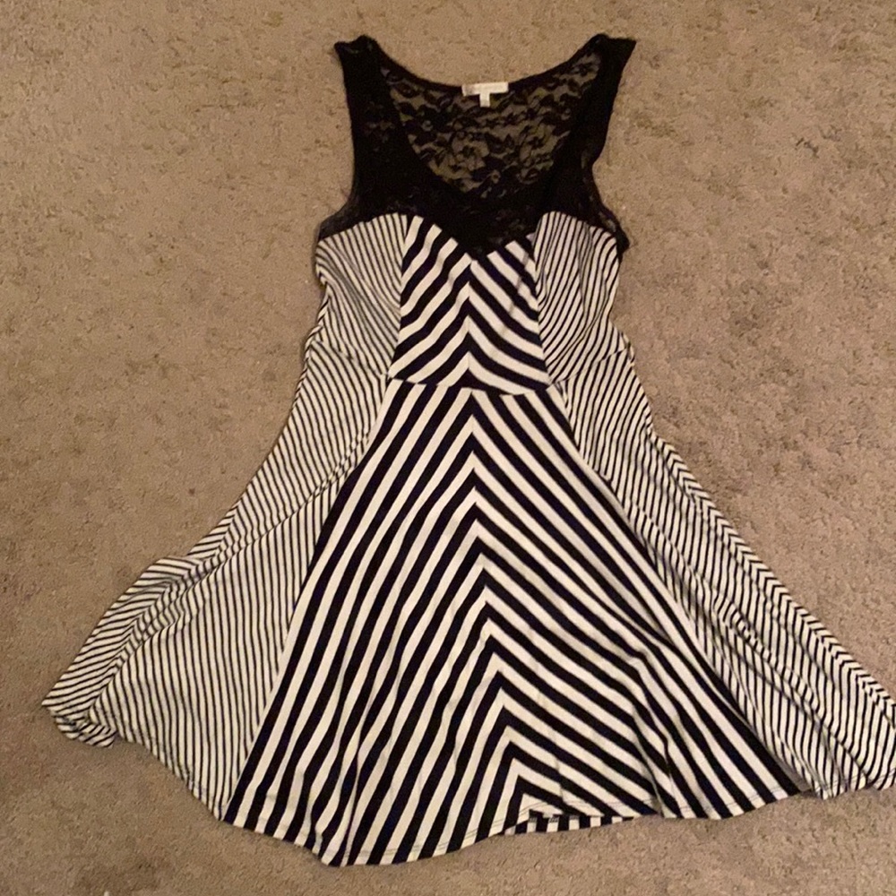 Striped mini dress